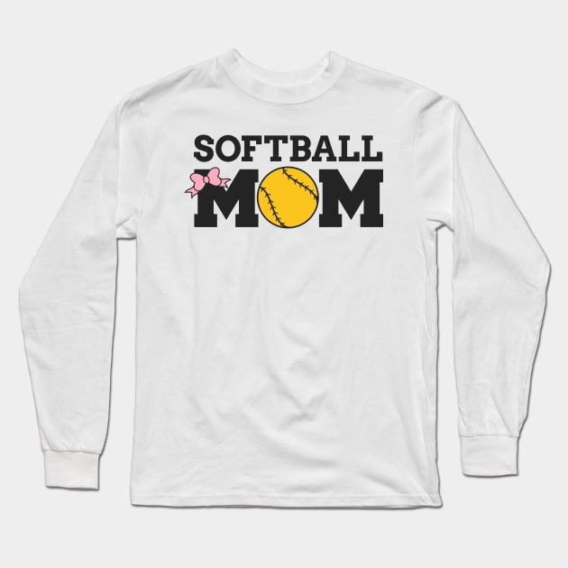 Softball Mom Long Sleeve T-Shirt by alexwestshop